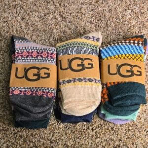 UGG Men's Colorful Patterned Socks Trio